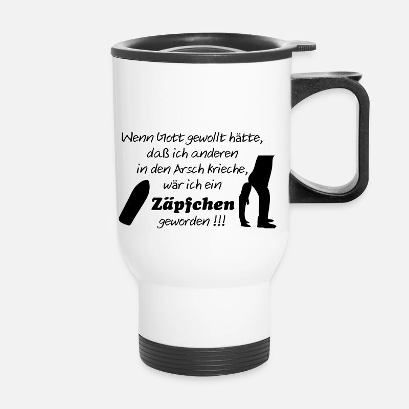 Zäpfchen - Thermobecher mit Tragegriff - Weiß