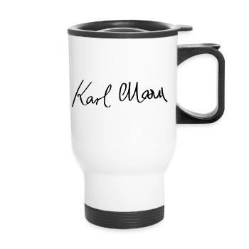 Karl Marx - Tasse isotherme avec poignée - blanc - Devant