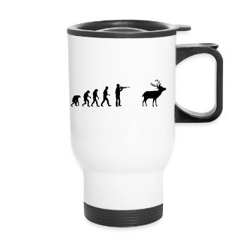 evolution - Thermal mug with handle - white - Front