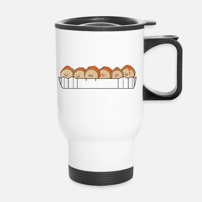 Currywurst - Thermal mug with handle - white