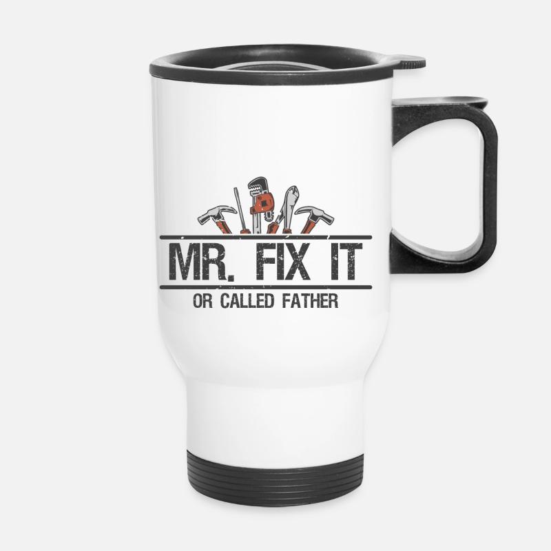 Mr. Fix it - Thermal mug with handle - white