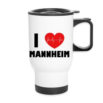 Mannheim Monnem - Thermobecher mit Tragegriff - Weiß - Vorne