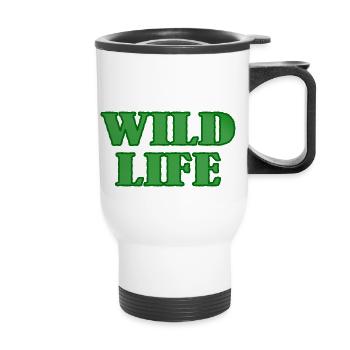 La vie sauvage en VOUS - Tasse isotherme avec poignée - blanc - Devant