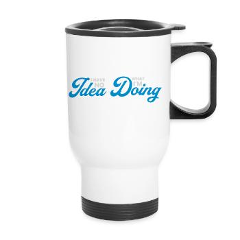 Aucune idée - Tasse isotherme avec poignée - blanc - Devant