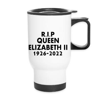 Queen elizabeth - Thermobecher mit Tragegriff - Weiß - Vorne