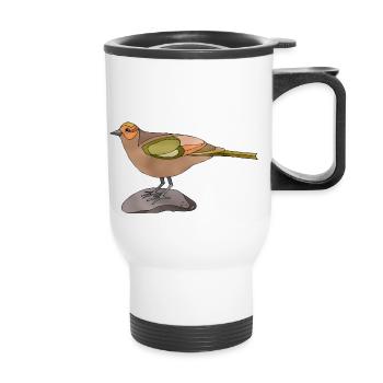 Bird - Thermal mug with handle - white - Front