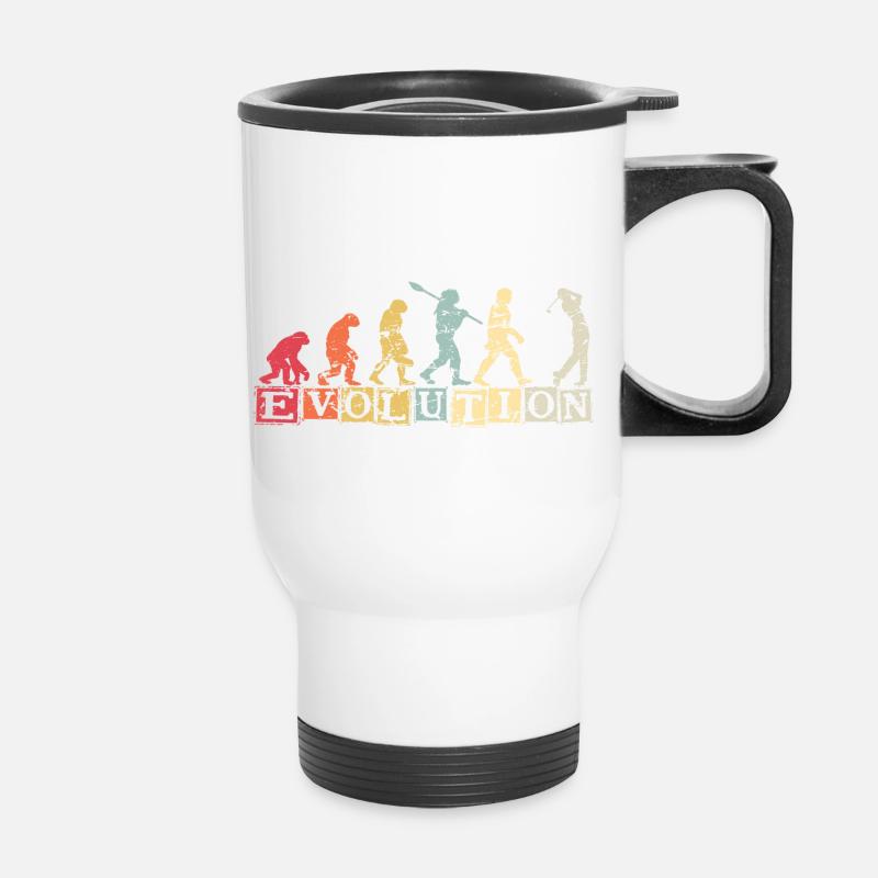 Golf Sports Evolution De Man Vintage Golf - Tasse isotherme avec poignée - blanc