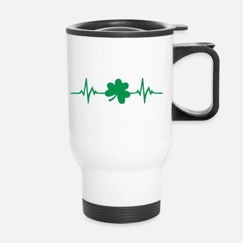 Bonne Saint-Patrick. La Saint-Patrick! - Tasse isotherme avec poignée - blanc