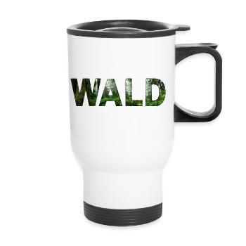 Natur | Wald - Thermobecher mit Tragegriff - Weiß - Vorne