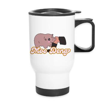Moo Deng - Thermal mug with handle - white - Front
