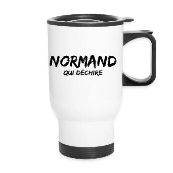 Normand humour - Thermal mug with handle - white - Front