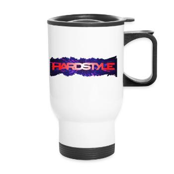 Hardstyle Neon Burst Logo - Tasse isotherme avec poignée - blanc - Devant