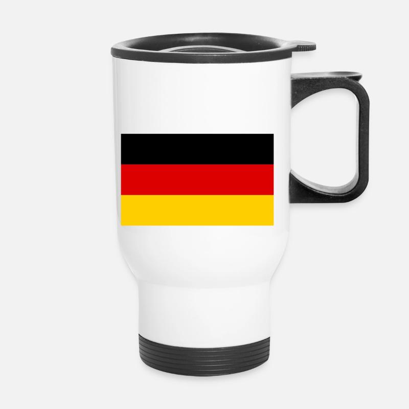 deutschland - Thermobecher mit Tragegriff - Weiß