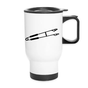 Grillzange GRILL PINCES Grillbesteck - Tasse isotherme avec poignée - blanc - Devant