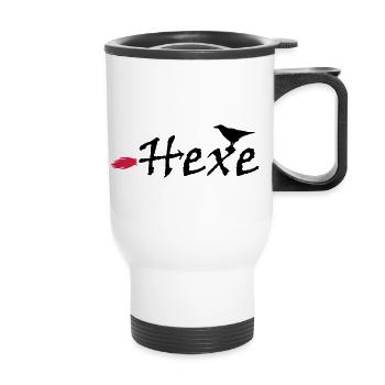 Hexe - Thermobecher mit Tragegriff - Weiß - Vorne