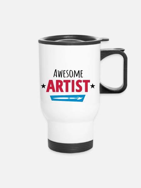 Artiste - Tasse isotherme avec poignée - blanc