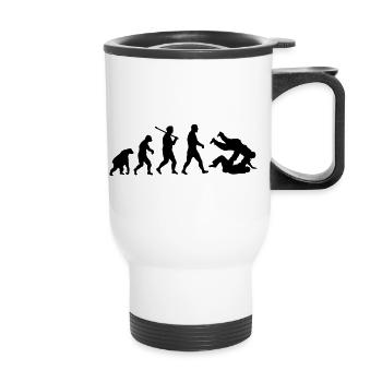 Evolution: Judo Jiu Jitsu - Thermal mug with handle - white - Front