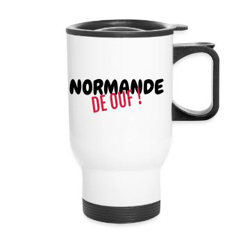 Normandie / Normand / Normande / France/ Normandy - Thermal mug with handle - white - Front