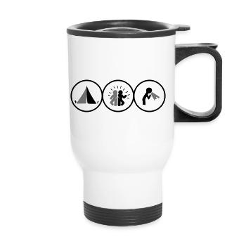 Festival - Tasse isotherme avec poignée - blanc - Devant