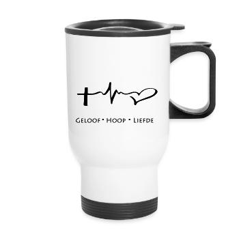 Foi Espérance Amour - Tasse isotherme avec poignée - blanc - Devant