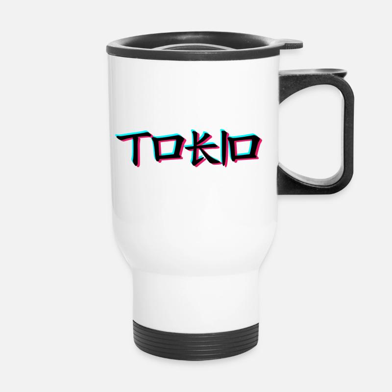 Tokio - Thermobecher mit Tragegriff - Weiß