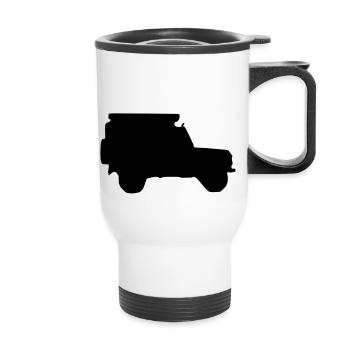 Shadow LR Defender 90 - Thermobecher mit Tragegriff - Weiß - Vorne