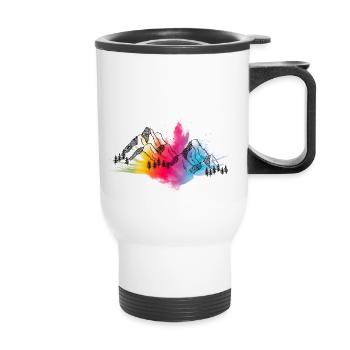 Mountain Clothing - Tasse isotherme avec poignée - blanc - Devant
