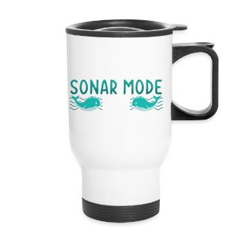Marine Science Design for an Ocean Student - Thermal mug with handle - white - Front