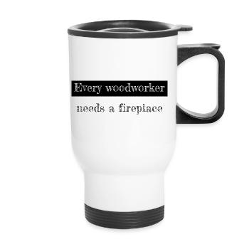 aaron carpenter tshirts funshirt funny carpenter - Thermal mug with handle - white - Front