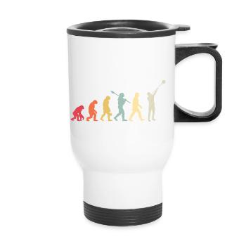 Artiste de verre soufflant de verre Evolution - Tasse isotherme avec poignée - blanc - Devant