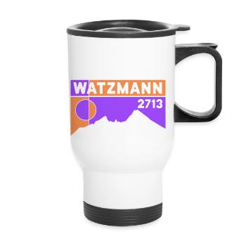 Watzmann Crossing the Berchtesgaden Mountain Hiking - Thermal mug with handle - white - Front