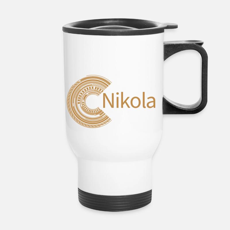 For Nikola - Thermal mug with handle - white