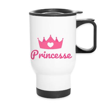 Princesse - Tasse isotherme avec poignée - blanc - Devant