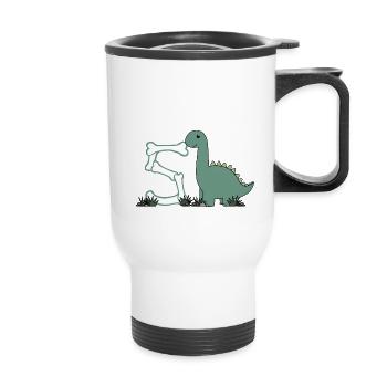 Lettre S - Tasse isotherme avec poignée - blanc - Devant