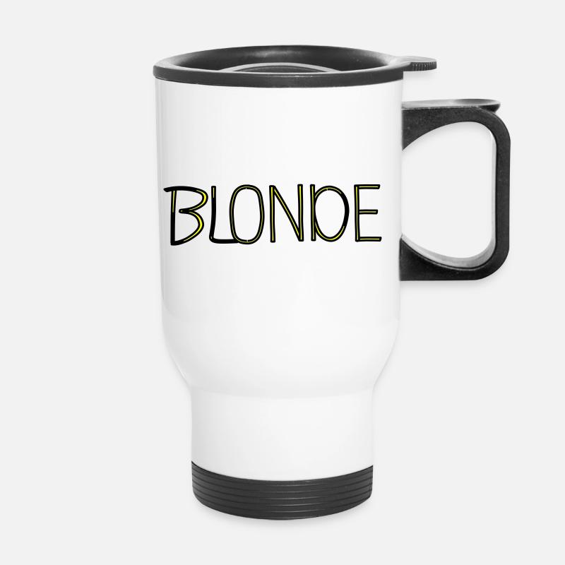 Blonde - Thermal mug with handle - white