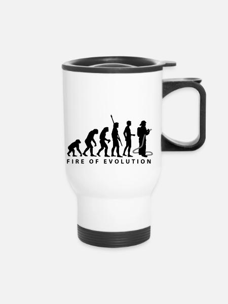 evolution_feuerwehr_2c - Thermal mug with handle - white