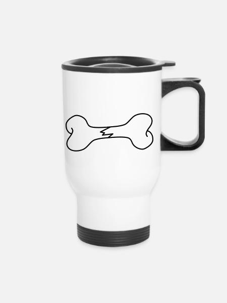 fracture - Tasse isotherme avec poignée - blanc