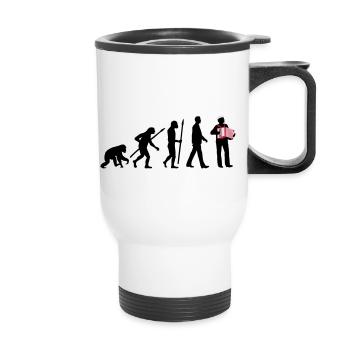 evolution_akkordeon_spieler_122013_b_3c - Thermobecher mit Tragegriff - Weiß - Vorne