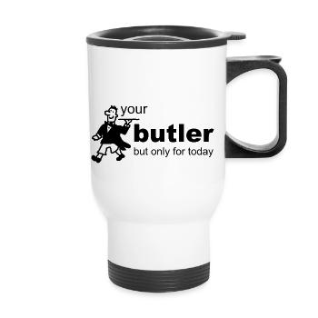 Butler - Thermobecher mit Tragegriff - Weiß - Vorne