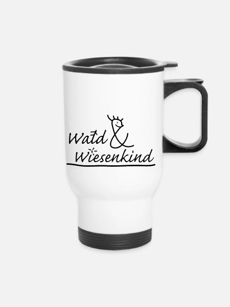 Wald&Wiesenkind - Thermobecher mit Tragegriff - Weiß