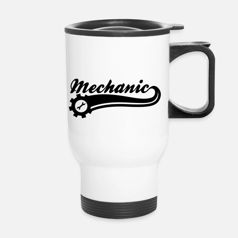 mechanic - Thermal mug with handle - white