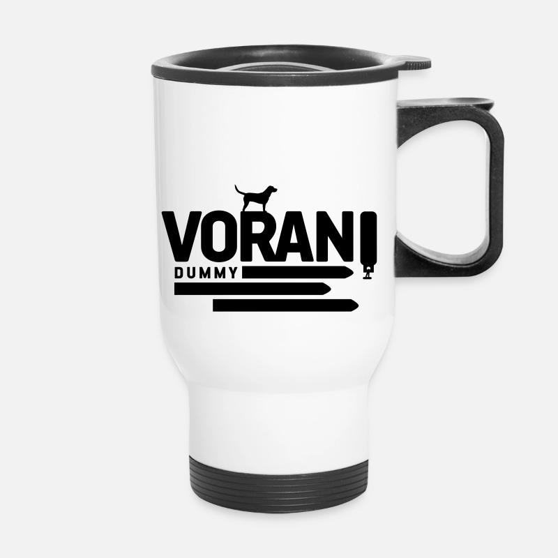 VORAN! - Thermobecher mit Tragegriff - Weiß