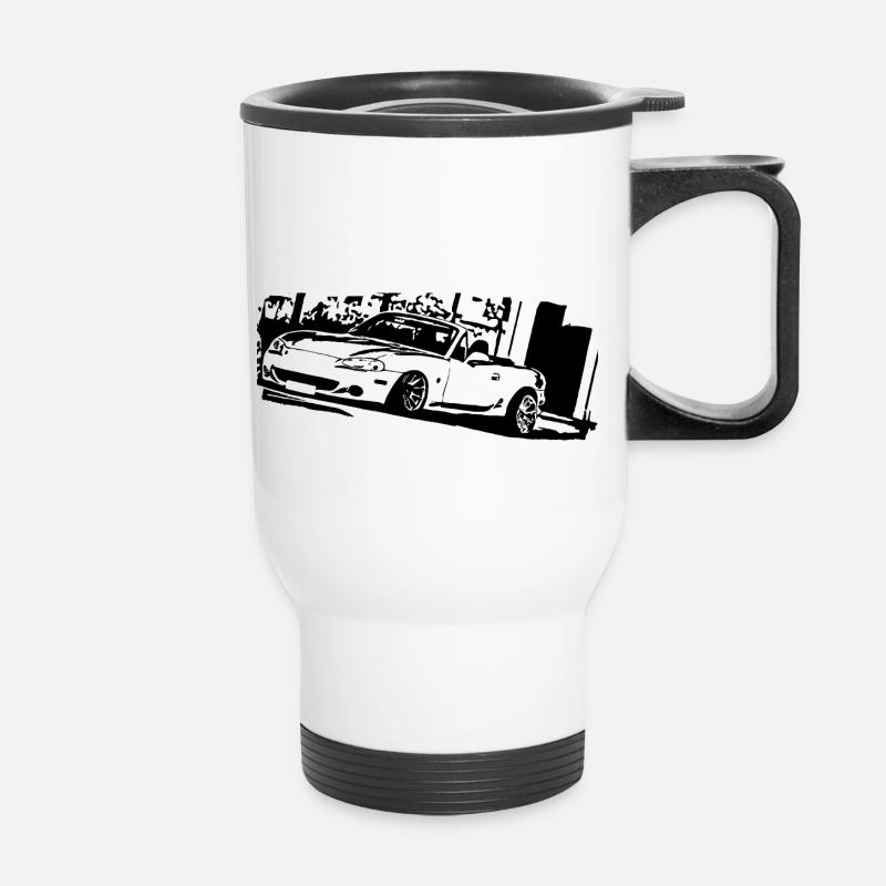 MIATA MK2 MX5 - Thermal mug with handle - white