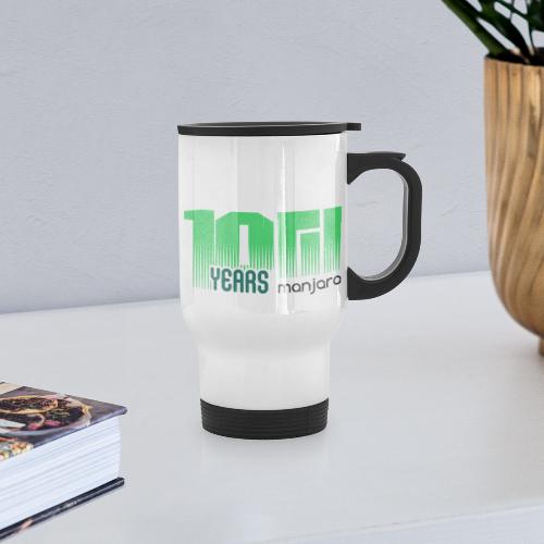 10 years Manjaro dark - Thermal mug with handle