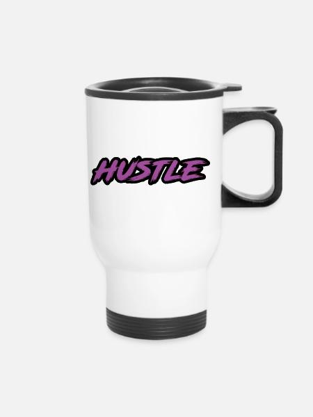Hustle - Thermobecher mit Tragegriff - Weiß