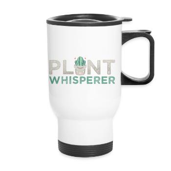 Plant Whisperer Hobby Gardener - Thermal mug with handle - white - Front