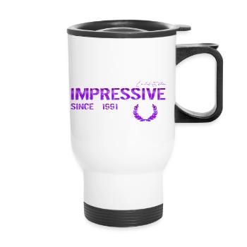 Impressive since 1991 - Thermobecher mit Tragegriff - Weiß - Vorne