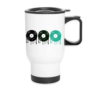 Records - Thermal mug with handle - white - Front
