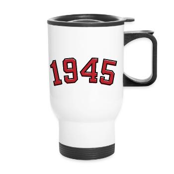 Année de naissance sport 1945 - Tasse isotherme avec poignée - blanc - Devant
