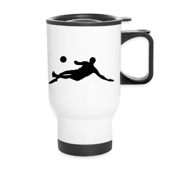 Soccer Players - Thermal mug with handle - white - Front